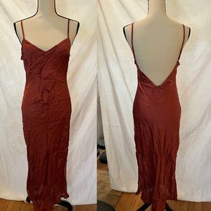 Gorgeous copper slip dress NWT